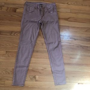 Light salmon/nude pink jegging jeans